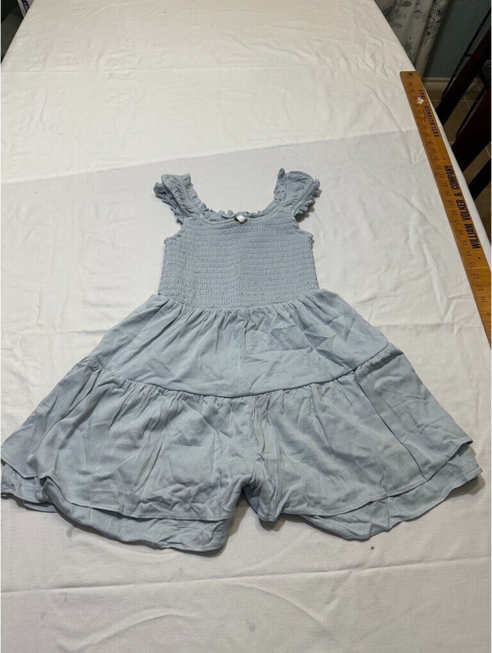 NWT Moa Moa Light Blue Girls Romper M Medium
